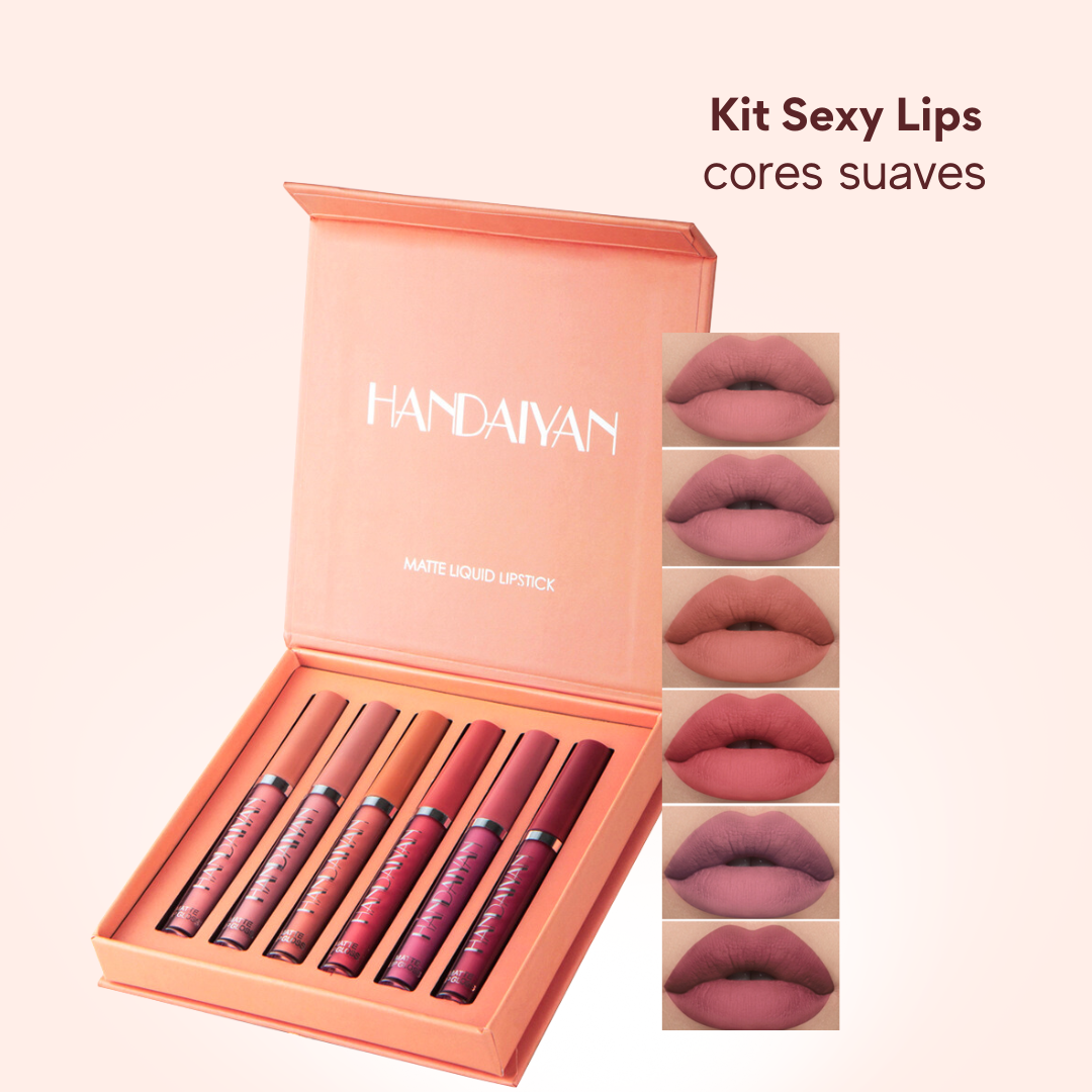 [PAGUE 3, LEVE 6] Kit Batom Sexy Lips® Premium