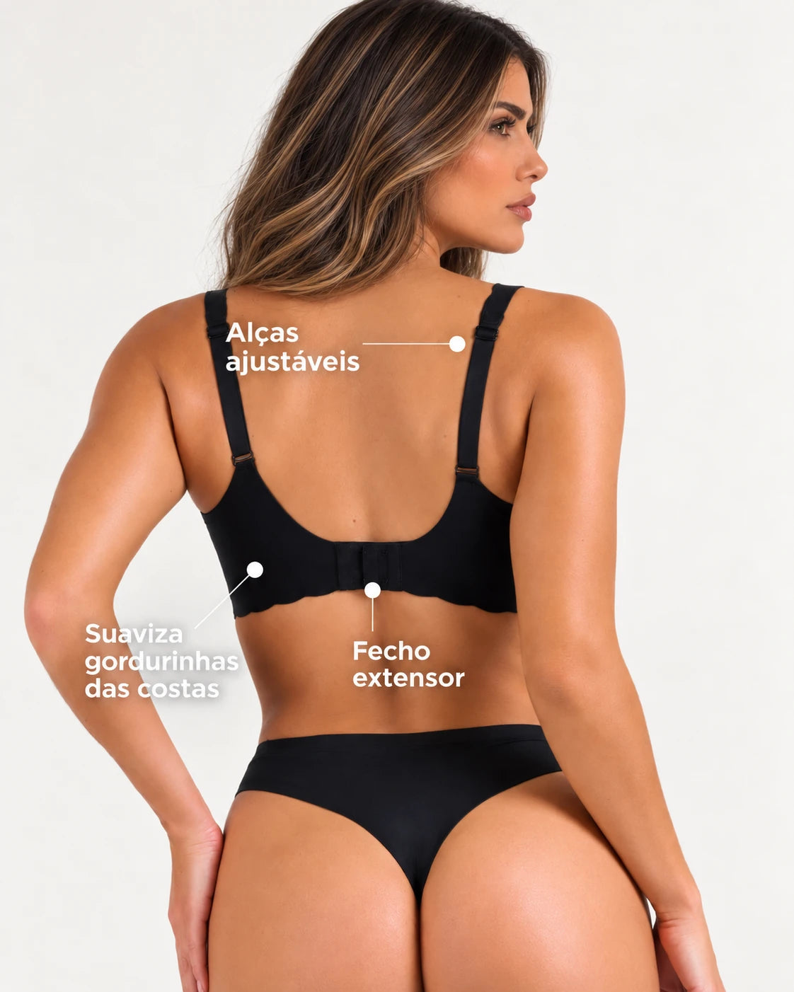 Sutiã BellaLift Ondas™ — Sustentação, Efeito Push-Up e Conforto Sem Aro