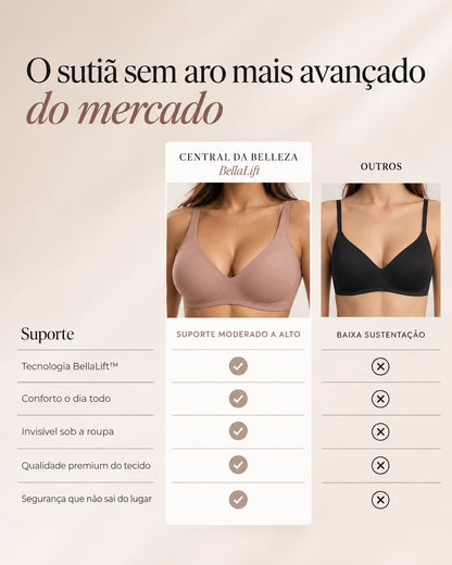 Sutiã BellaLift™ — Sutiã Push-Up Sem Aro e Sem Costura