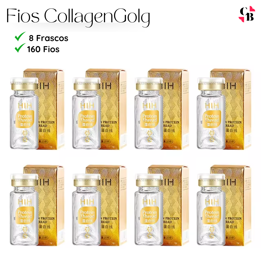 160 Fios - 8 Frascos CollagenGold