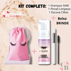 LashCare- Kit de Limpeza de Cílios + BOLSA BRINDE